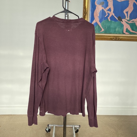 Rag & Bone | Standard Issue Maroon Long Sleeve - Picture 5 of 9